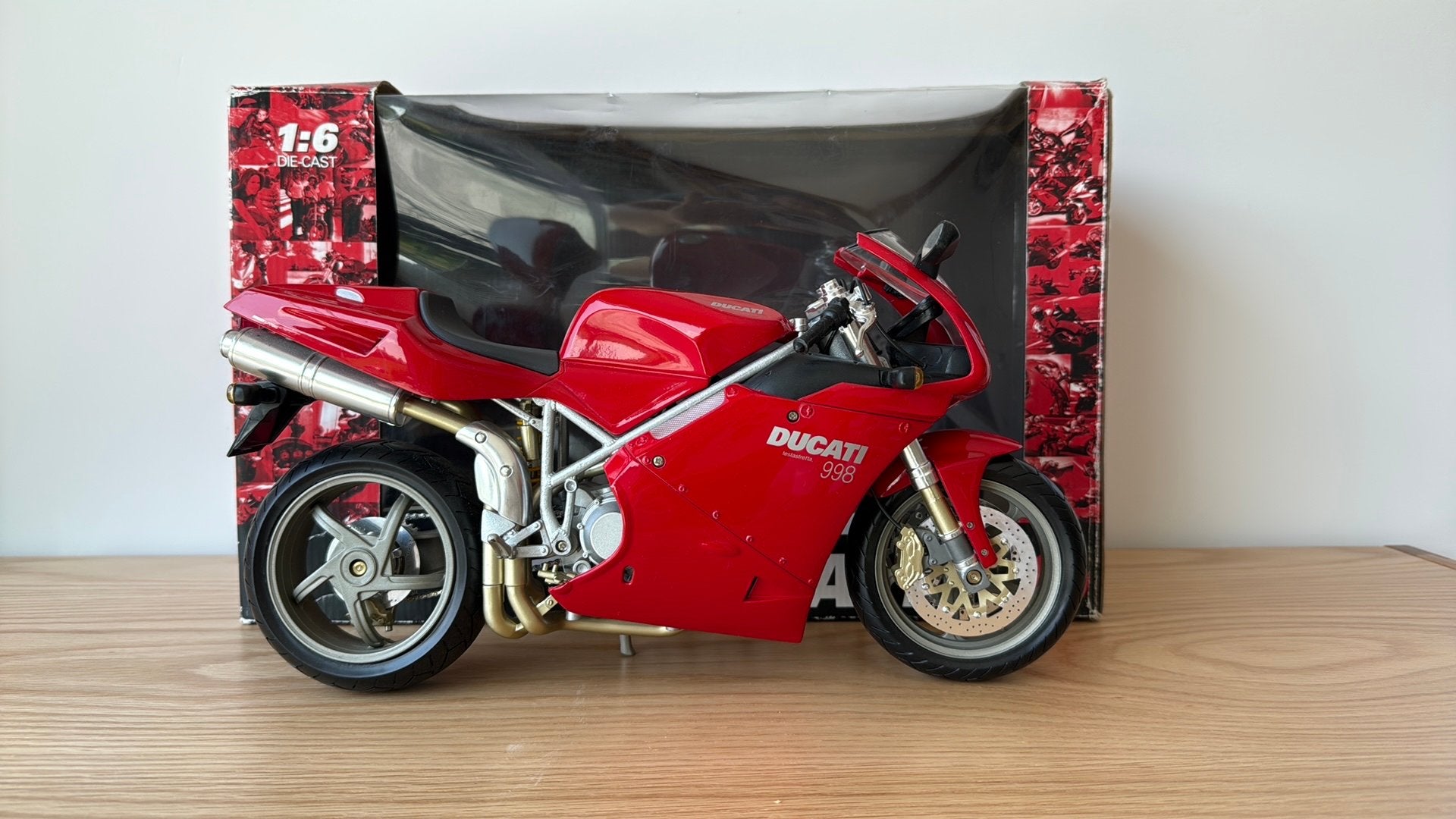 Ducati 998 NewRay 1:6 Diecast., Ophalen, Zo goed als nieuw, Overige merken