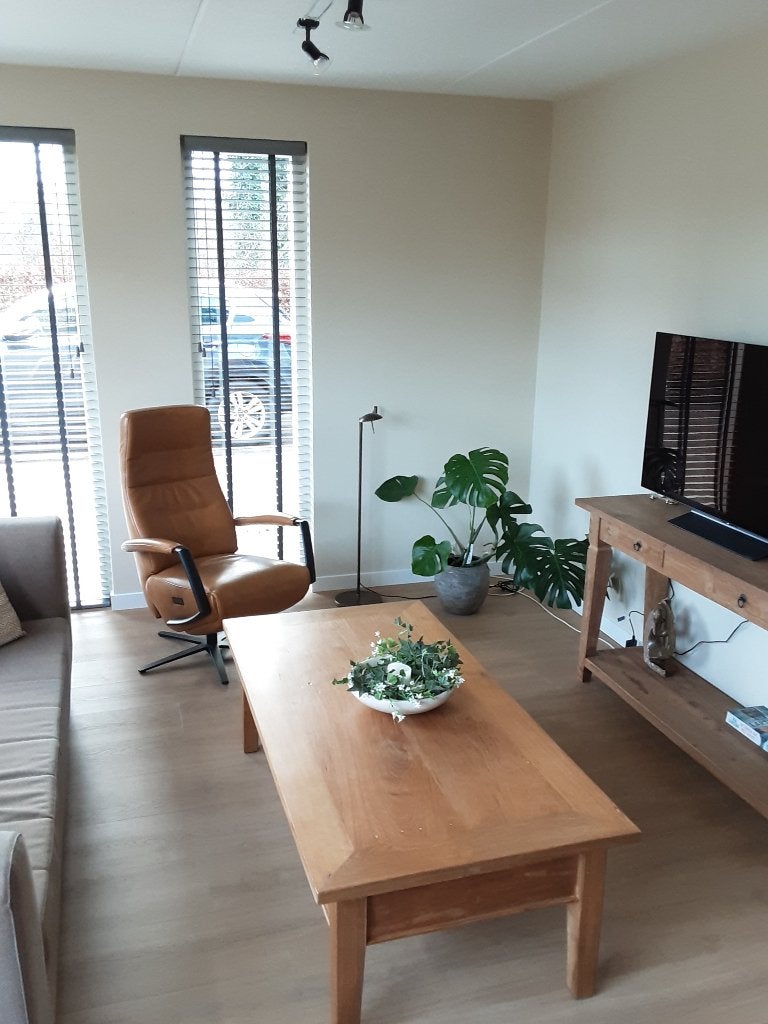 Mooie teakhouten salontafel, Ophalen, Minder dan 50 cm, Teakhout, Zo goed als nieuw