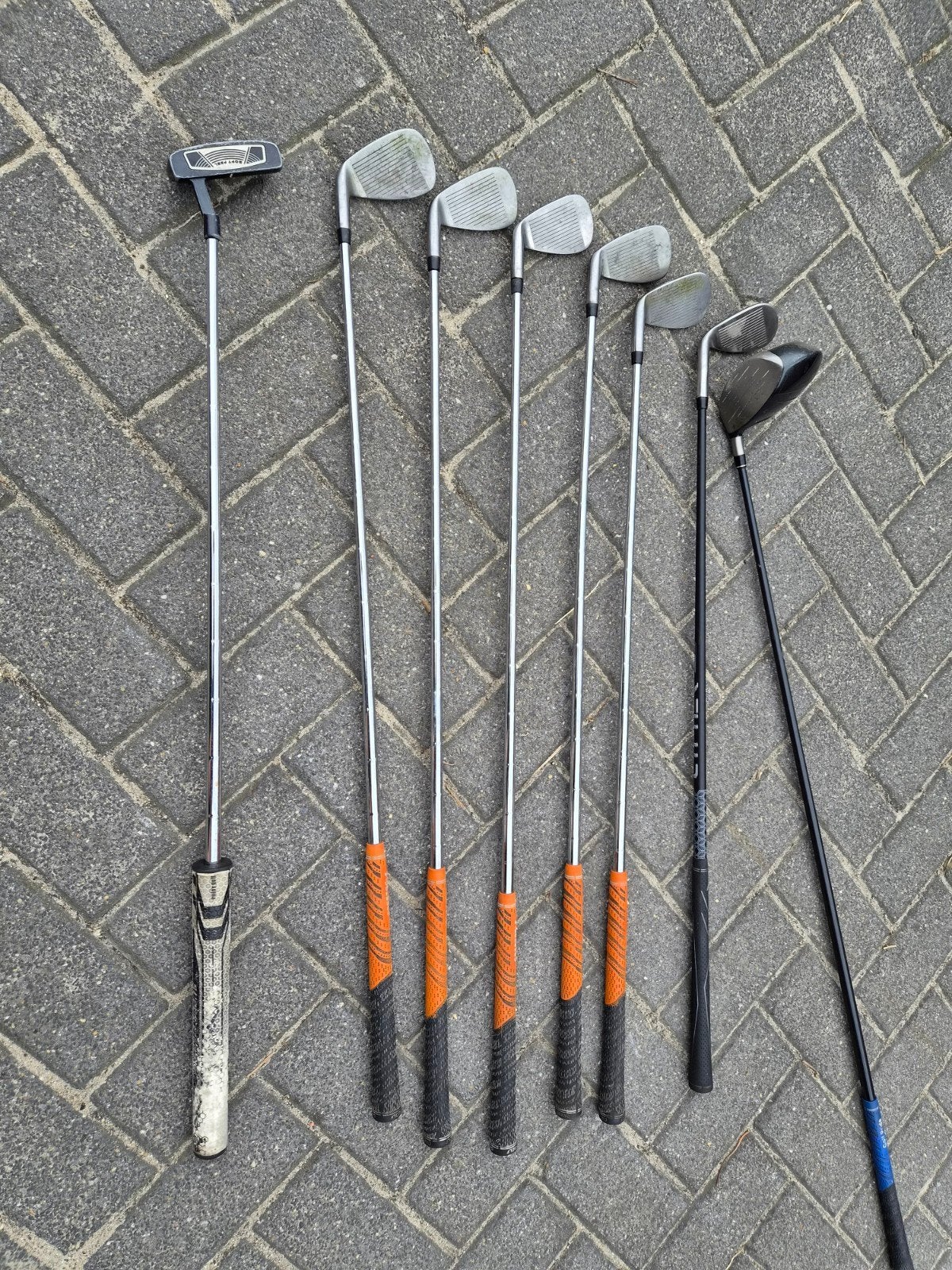 Complete golfset: TaylorMade, Callaway, Wilson ijzers (P-6), Ophalen of Verzenden, Gebruikt, Club, Callaway