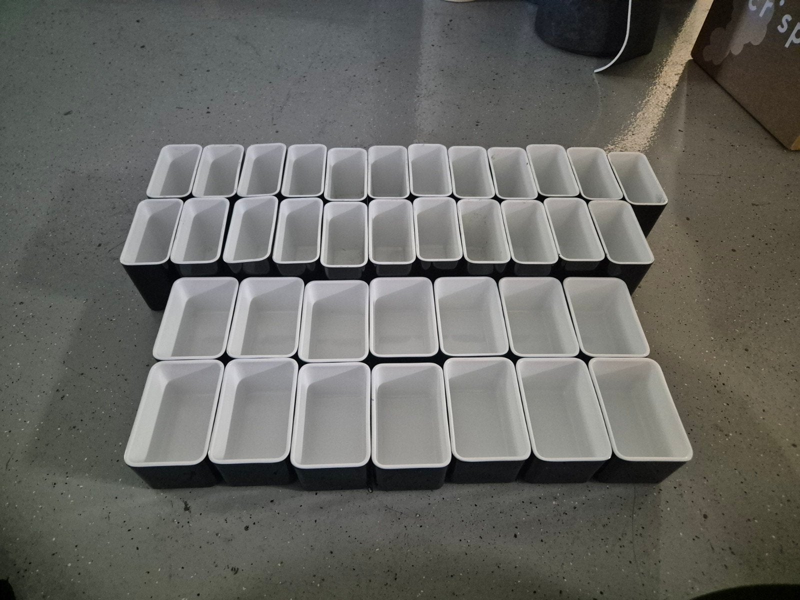Jos ten Berg Cube serveerbakjes - 37 stuks, Kunststof, Ophalen of Verzenden, Zwart, Overige typen
