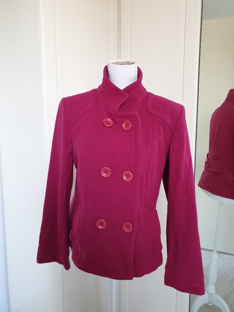 Leuke roze jas van wol en cashmere, Kleding | Dames, Ophalen of Verzenden, Gedragen, Maat 38/40 (M), Roze