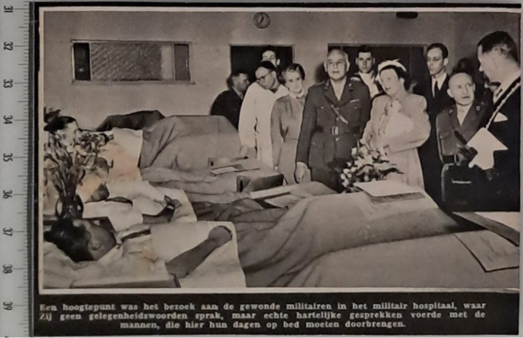 Leger 1949, koningin bezoekt het militair hospitaal, Verzamelen, Verzenden, 1940 tot 1960, Gebruikt, Overige onderwerpen