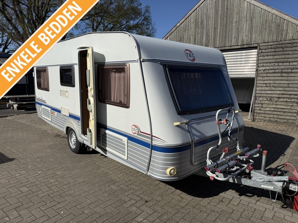 TEC TRAVEL KING 510 TE 2 BEDDEN RONDZIT MOVER VOORTENT (TOP), Caravans en Kamperen, T.E.C., Rondzit, Bedrijf, Schokbreker