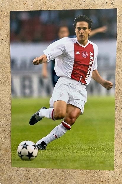 Org kleurenfoto 20x30 cm van Ajax speler Jari Litmanen 2002, Verzamelen, Verzenden, Nieuw, Ajax, Poster, Plaatje of Sticker