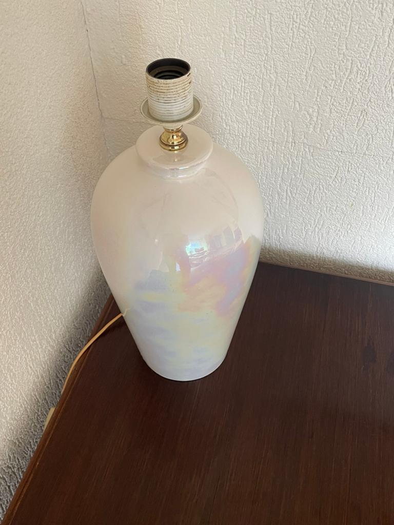 Lampenvoet parelmoer kleur, Ophalen, Gebruikt, Overige materialen, 50 tot 75 cm