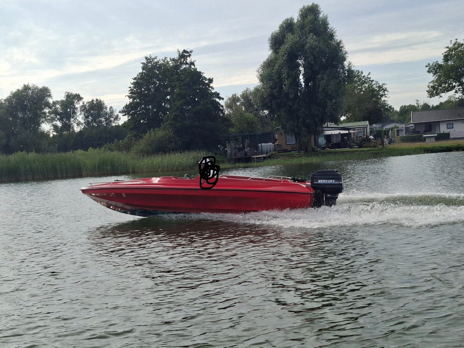 Shakespear magnum speedboot, Ophalen, Overige merken, Gebruikt, 35 cm