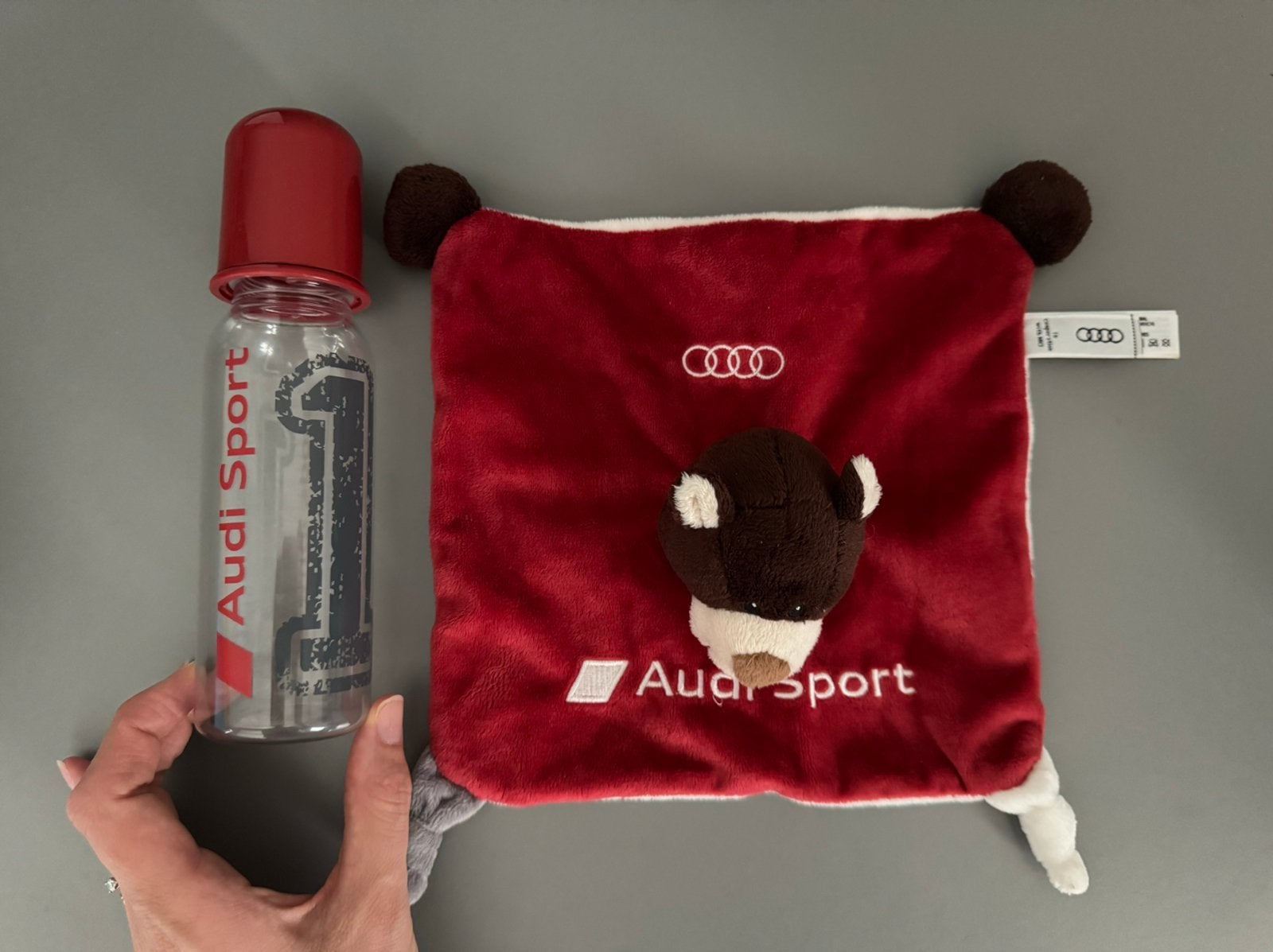 Audi knuffel en fles, Ophalen of Verzenden, Zo goed als nieuw, Overige typen