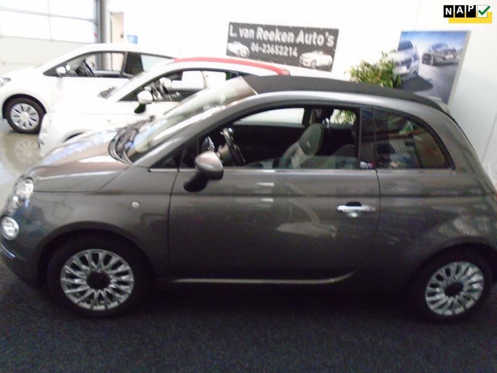 Fiat 500 C 0.9 TwinAir Turbo Lounge, Auto's, Stof, Gebruikt, Cabriolet, Automatische klimaatregeling
