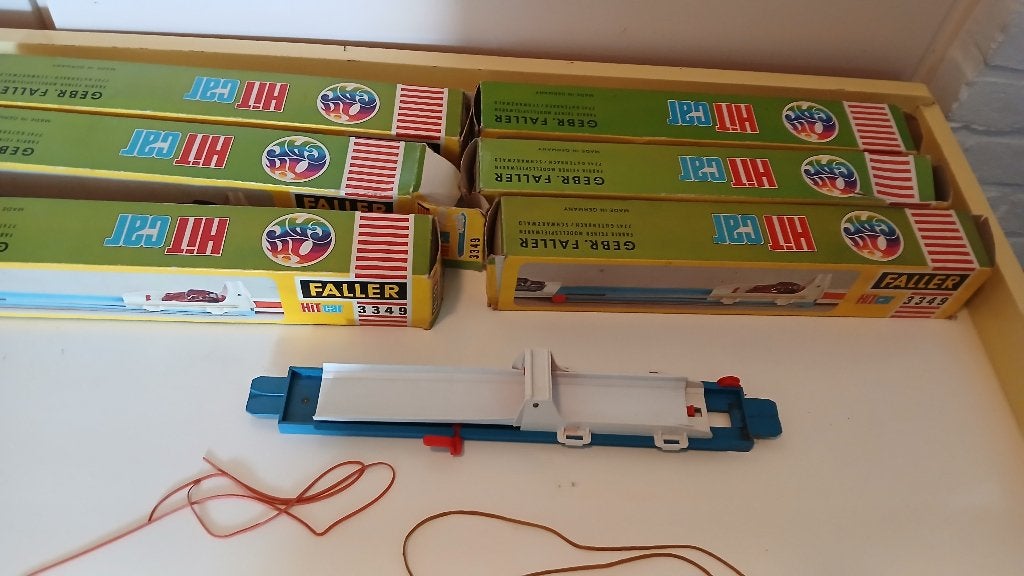 Faller Hit Car Racebaan Set - Vintage Speelgoed, Overige merken, Ophalen of Verzenden, Handmatig, Racebaan
