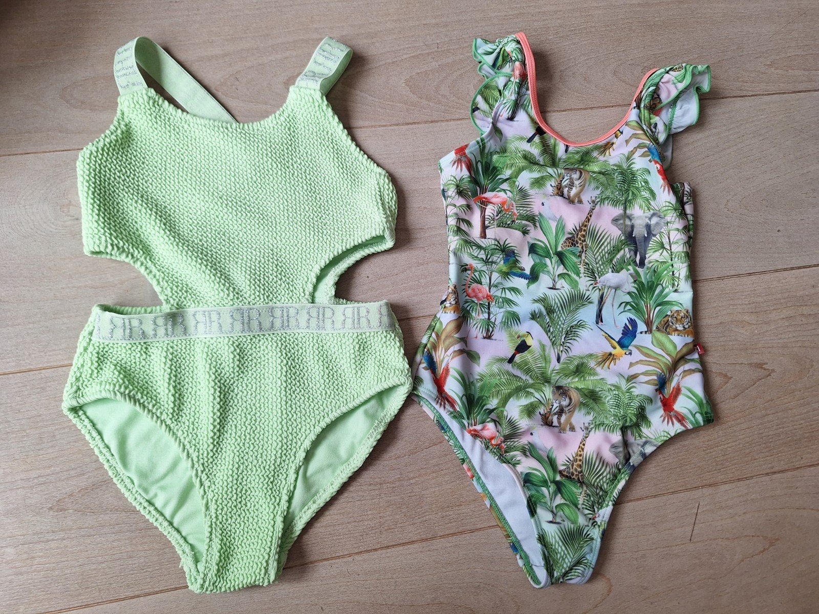 Set van 2 badpakken maat 122-128: River Island en Someone, Gebruikt, Meisje, Badpak, River Island, Someone