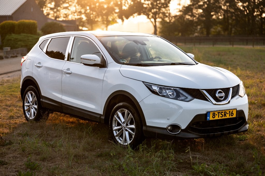 Ruime Nissan Qashqai 2014 Panoramadak, trekhaak, 161.664 km!, Auto's, Voorwielaandrijving, Stof, 4 cilinders, Wit