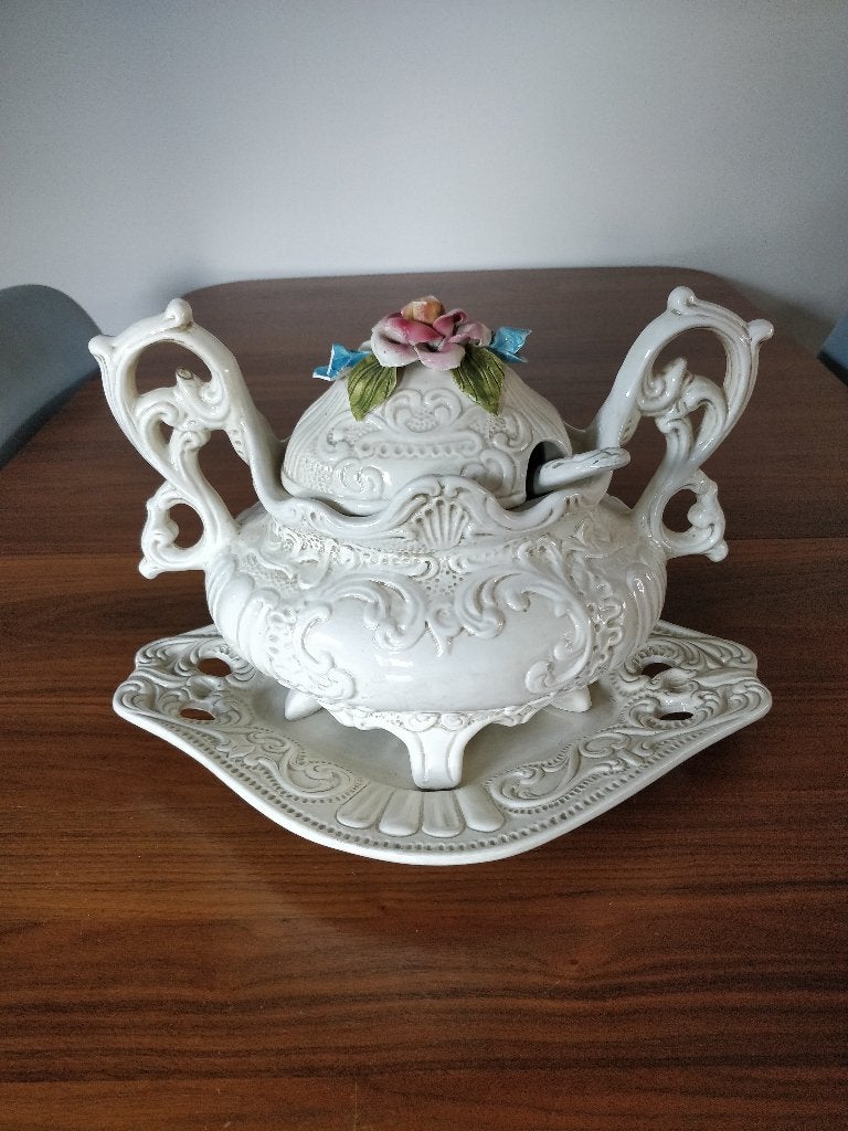 Soepterrine - decoratiestuk, Ophalen of Verzenden, Zo goed als nieuw, Rechthoekig
