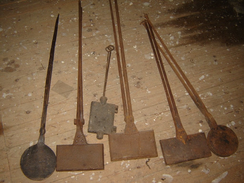 6 wafelijzers antiek, Antiek en Kunst, Ophalen