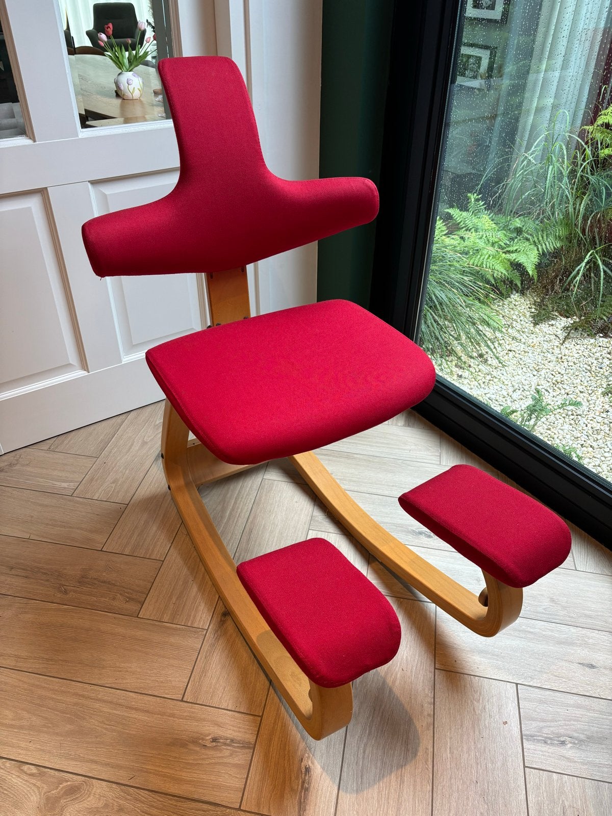 Stokke Varier Thatsit bureaustoel rood - Ergonomisch, Ophalen, Gebruikt, Bureaustoel, Rood