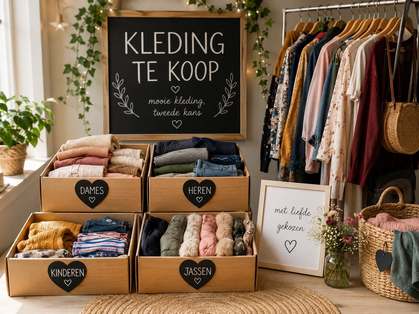 Vuilniszak vol dames- en herenkleding, diverse maten, Ophalen of Verzenden, Gedragen