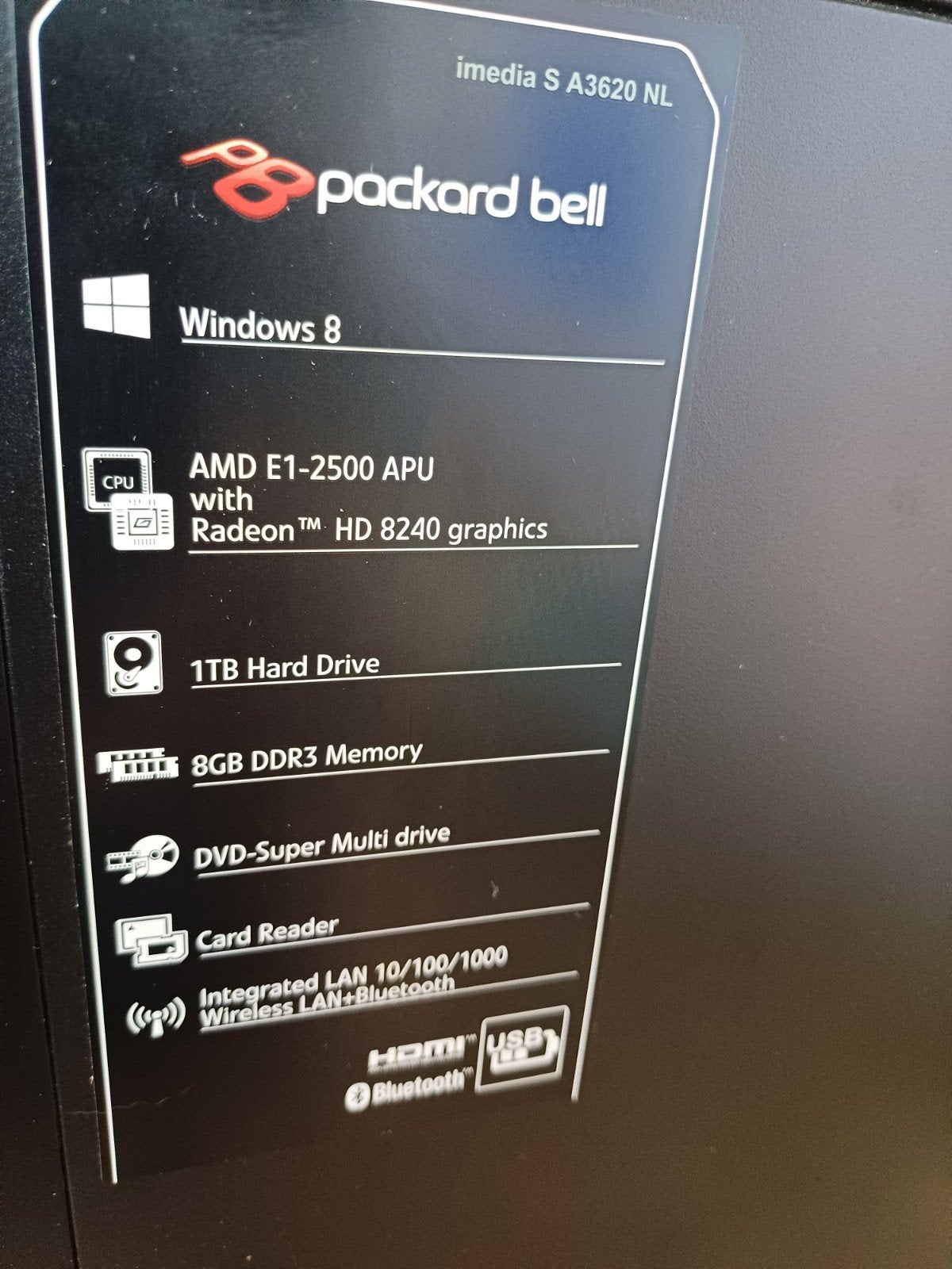 Packard bell desktop pc, Ophalen of Verzenden, Gebruikt
