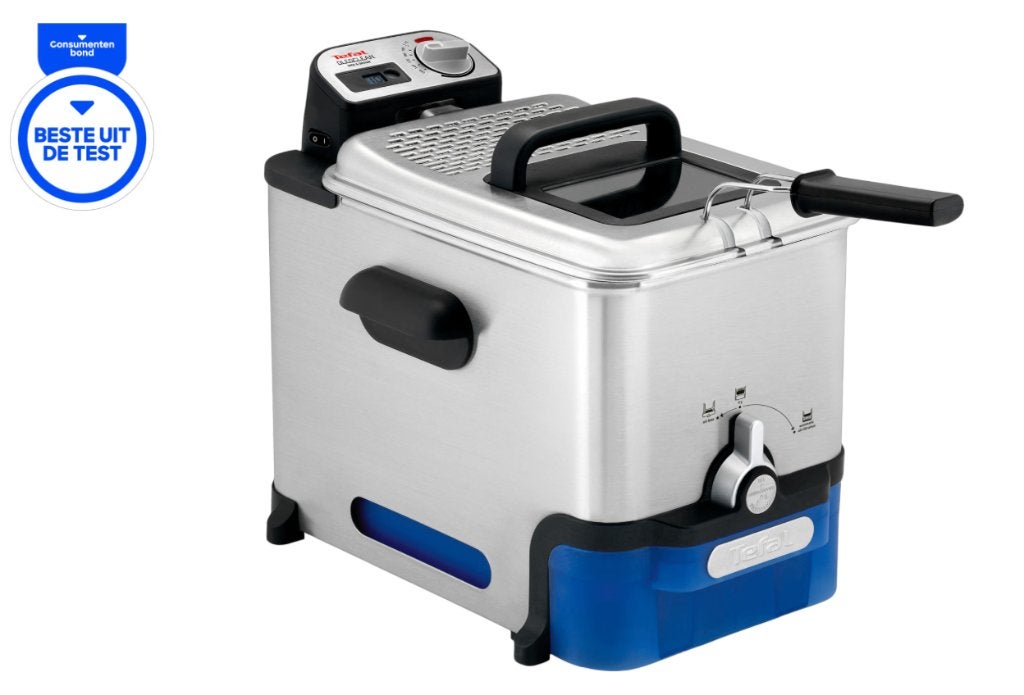 Tefal Oleoclean Pro Inox & Design 3,5L, 3 tot 4 liter, Ophalen, Zo goed als nieuw, Uitneembare binnenpan