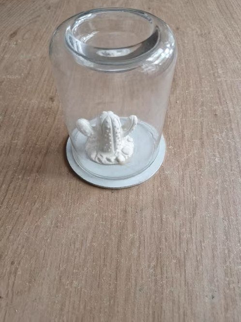 Stolp met cactus erin, waxinelichthouder bovenop h, Huis en Inrichting, Onbekend, Nieuw, Inclusief decoratie, Onbekend