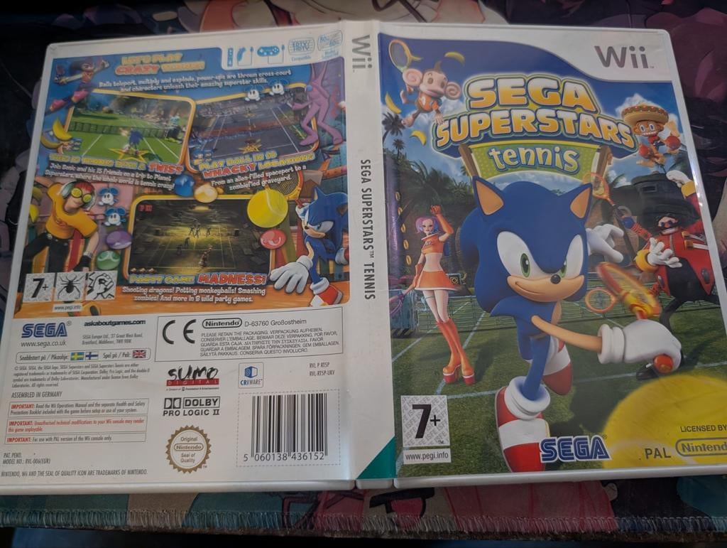 Sega Superstars Tennis - Nintendo Wii (Zo goed als nieuw), 2 spelers, Ophalen of Verzenden, Zo goed als nieuw, Vanaf 3 jaar