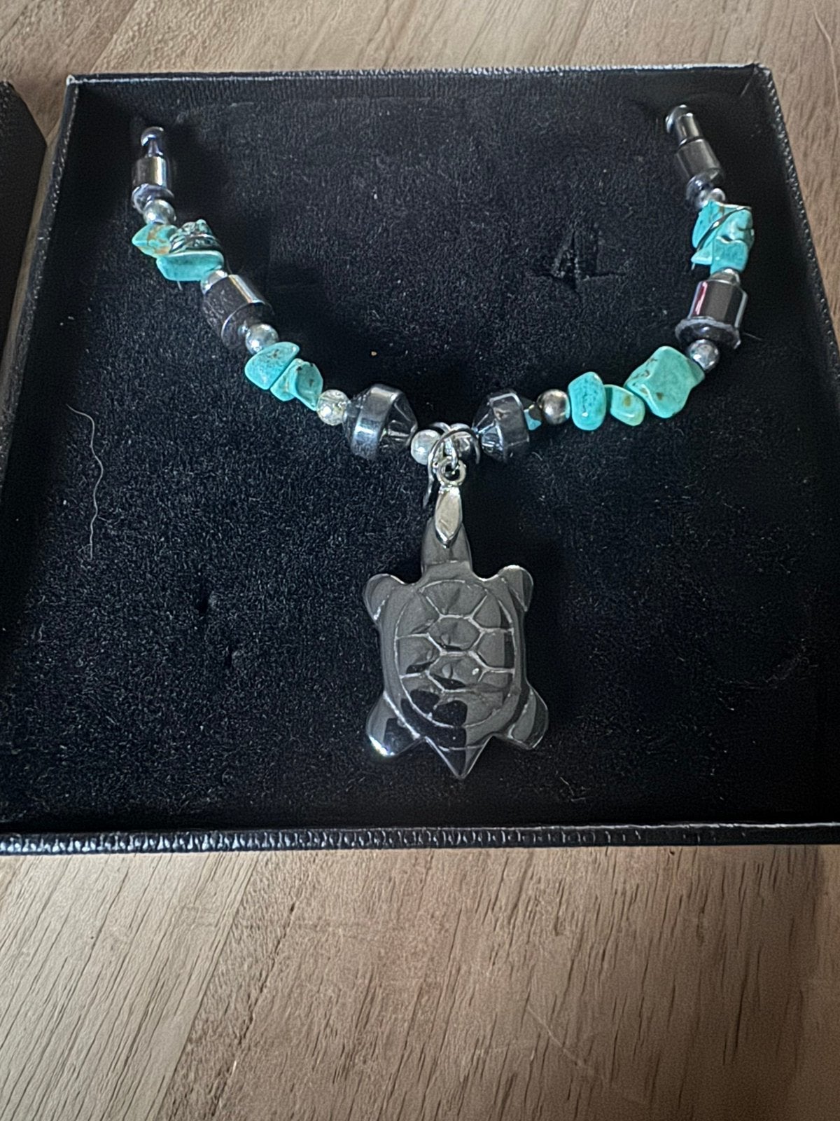 NIEUW Ketting met echt turquoise/ turkoois, Sieraden, Tassen en Uiterlijk, Kettingen, Ophalen of Verzenden, Nieuw, Steen of Mineraal