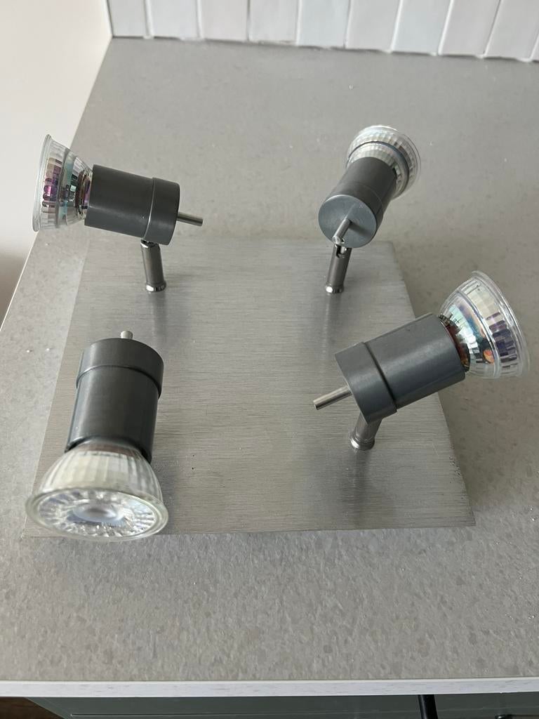 Plafondlamp, Ophalen, Zo goed als nieuw, Metaal of Aluminium