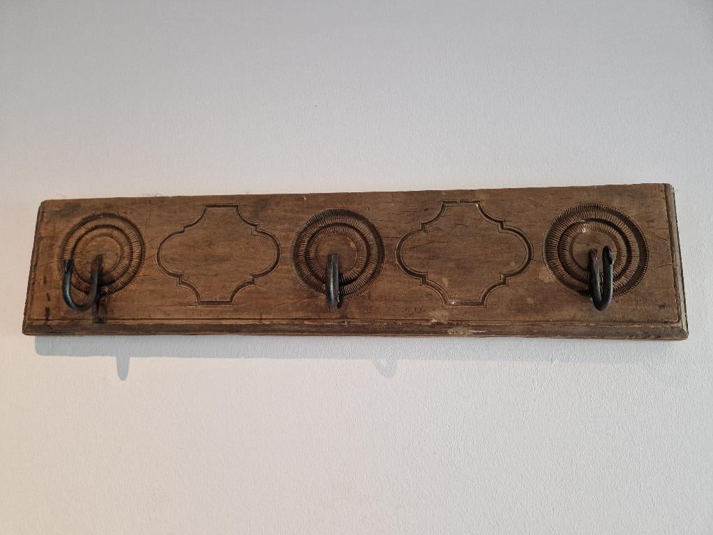 Landelijke houten kapstok, Gebruikt, Minder dan 100 cm, Hout, Ophalen