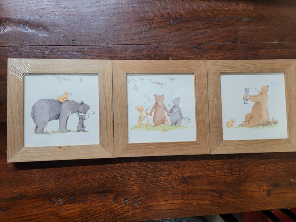 Kinderkamer decoratie schilderijtjes beren Ikea, Kinderen en Baby's, Ophalen, Nieuw, Wanddecoratie