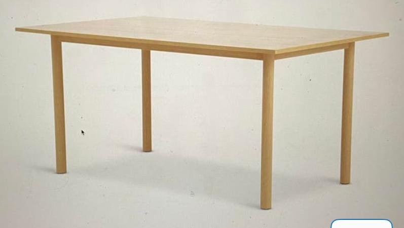 Nieuwe Eettafel ALSTED Eikenhout 90x160x75 cm, Huis en Inrichting, Tafels | Eettafels, Ophalen, Eikenhout, Nieuw, 50 tot 100 cm