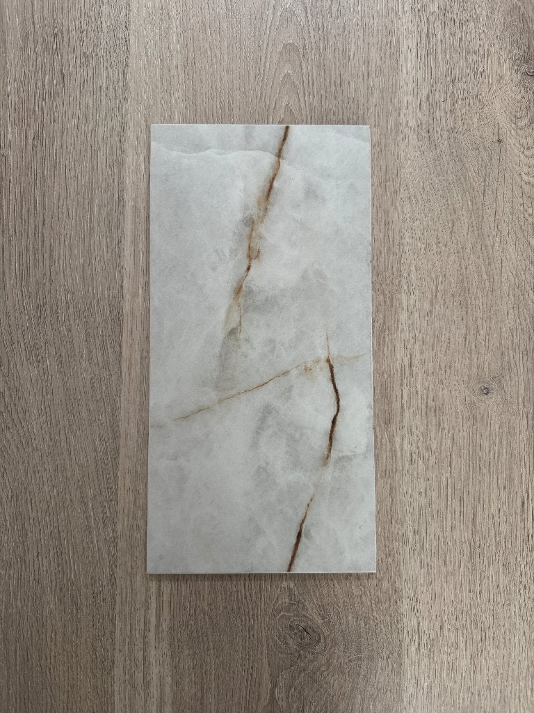 Neolith Himalaya Crystal silk keramiek werkblad kleurstaal, Huis en Inrichting, Keuken | Keukenelementen, Minder dan 50 cm, Nieuw