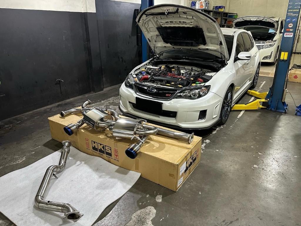 HKS Super Turbo Muffler uitlaat - Subaru WRX STi GRB 07-14