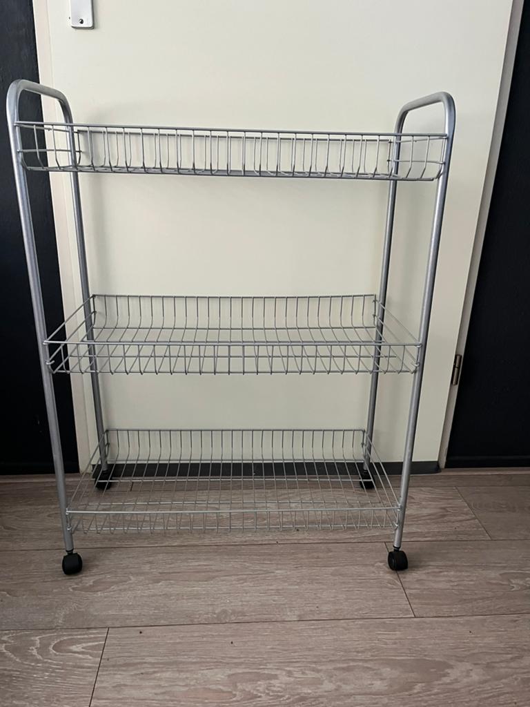 Trolley grijs 64x84x31cm, Huis en Inrichting, Kasten | Schoenenkasten, Ophalen, Gebruikt