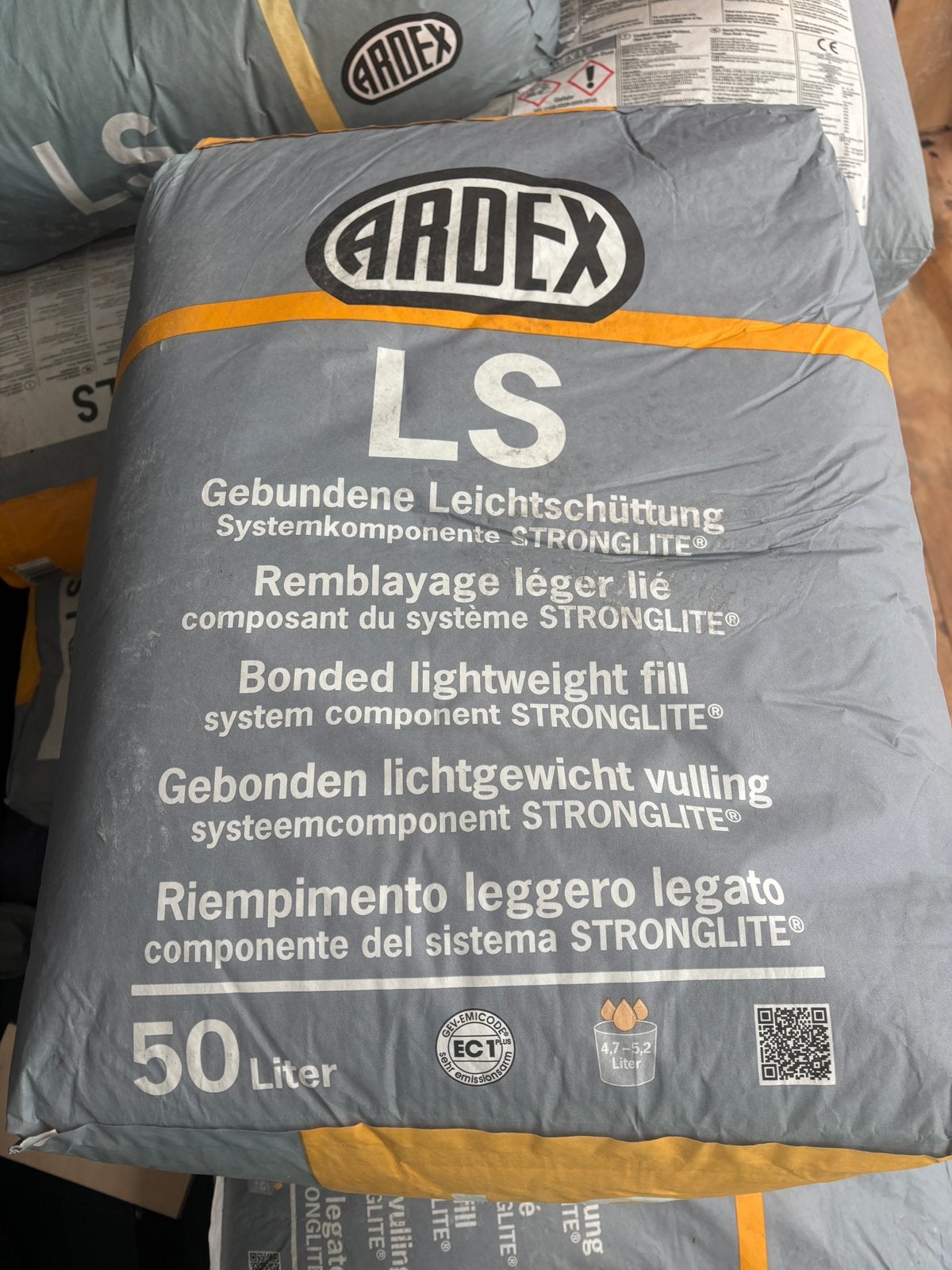 16 zakken  !!!  Ardex LS    lichtgewicht vloer vuller, Ophalen of Verzenden, Zo goed als nieuw