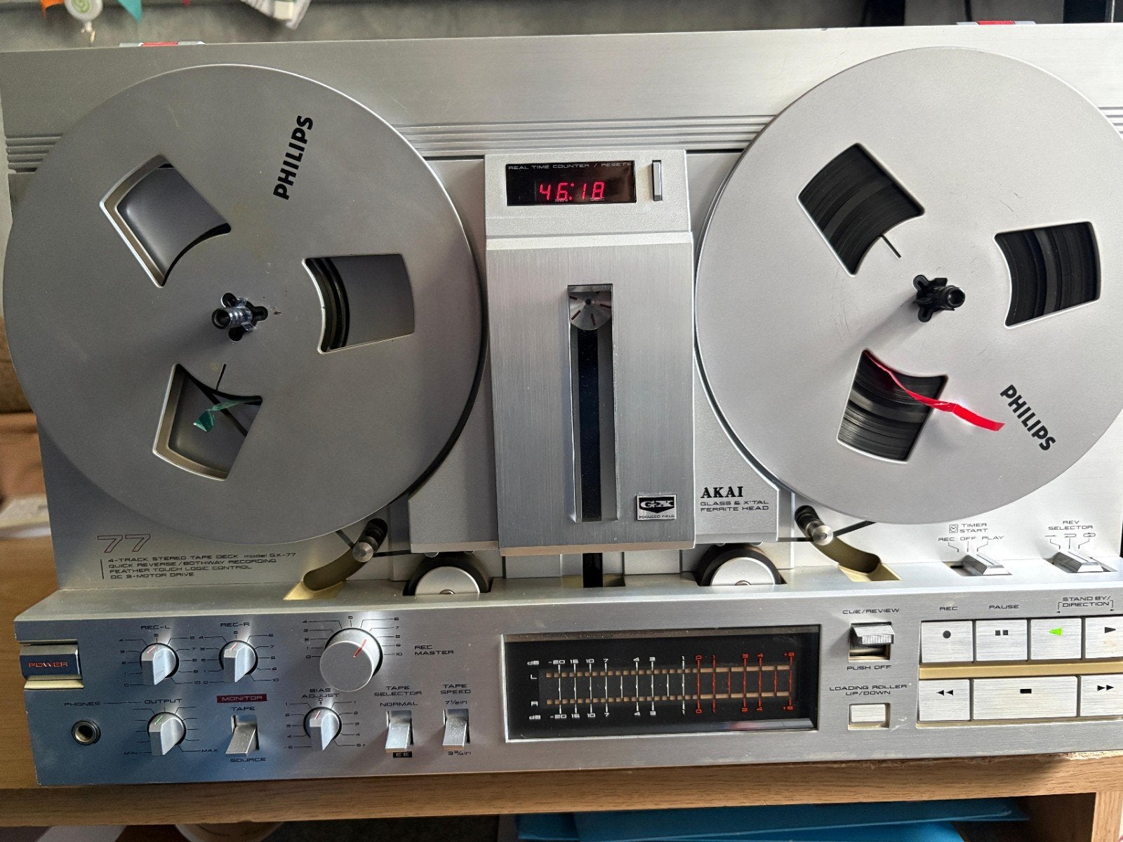 Akai GX-77, Ophalen of Verzenden, Bandrecorder, Met stofkap