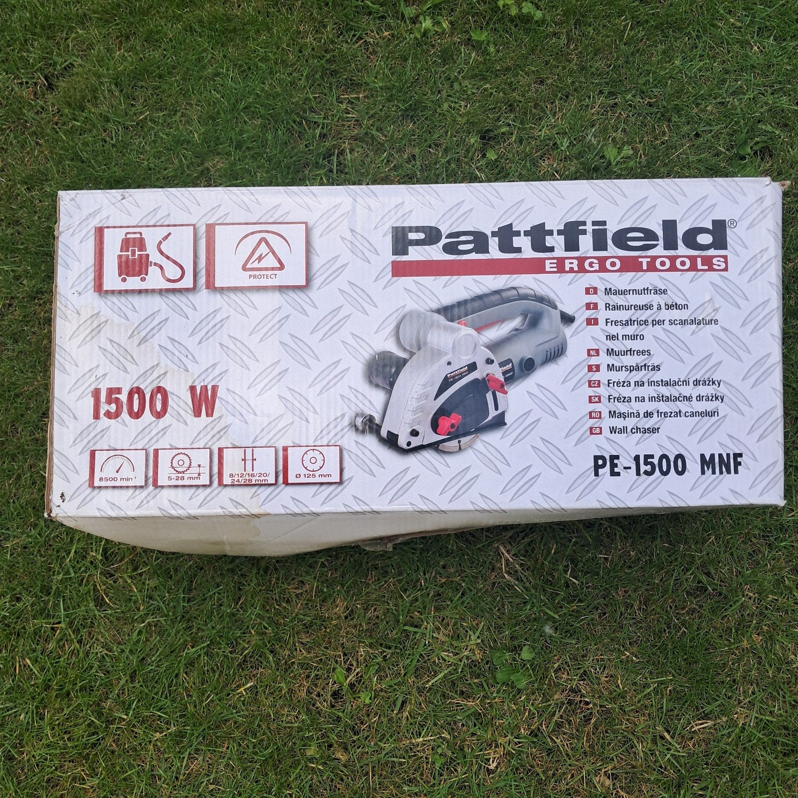 Pattfield PE-1500 MNF Muurfrees 1500W, Doe-het-zelf en Verbouw, Gereedschap | Freesmachines, Ophalen, Nieuw, Elektrisch
