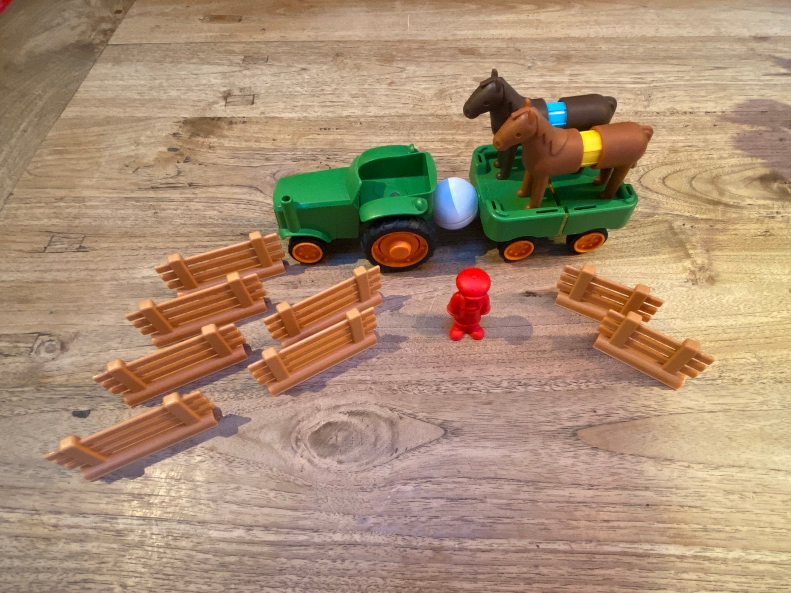 Smartmax My First tractor set met 2 paarden, zgan, Ophalen of Verzenden, Zo goed als nieuw, Overige merken