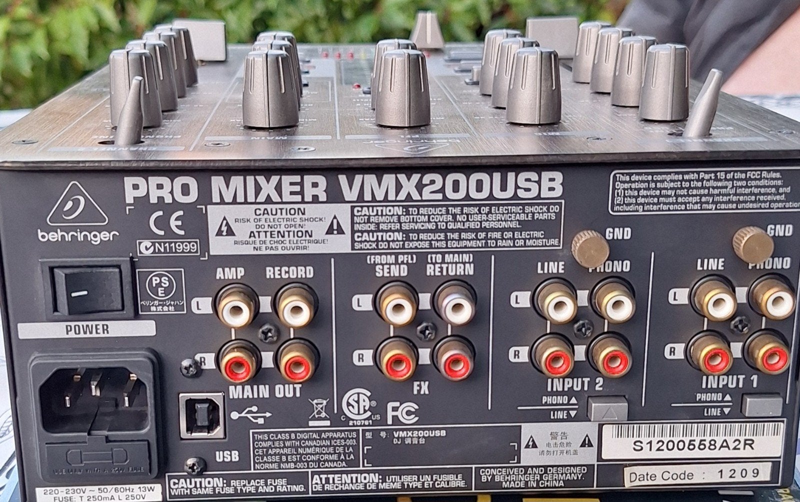 Behringer pro Mixer VMX200USB, Muziek en Instrumenten, Ophalen of Verzenden, Gebruikt, Minder dan 5 kanalen