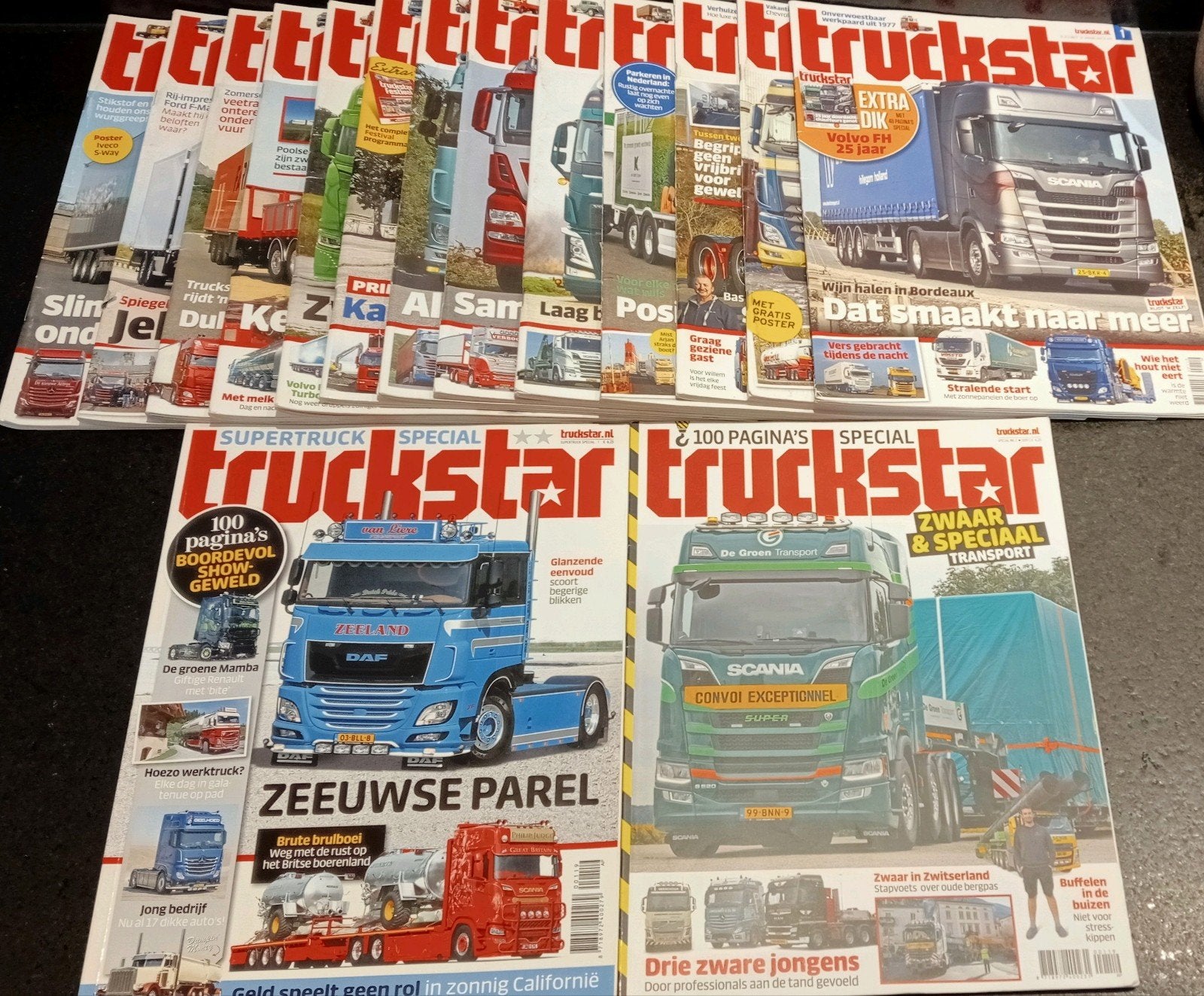 Truckstar Zgan Jaargang 2019 Compleet & 2 x Special, Ophalen of Verzenden, Zo goed als nieuw, Truckstar, Vrachtwagen