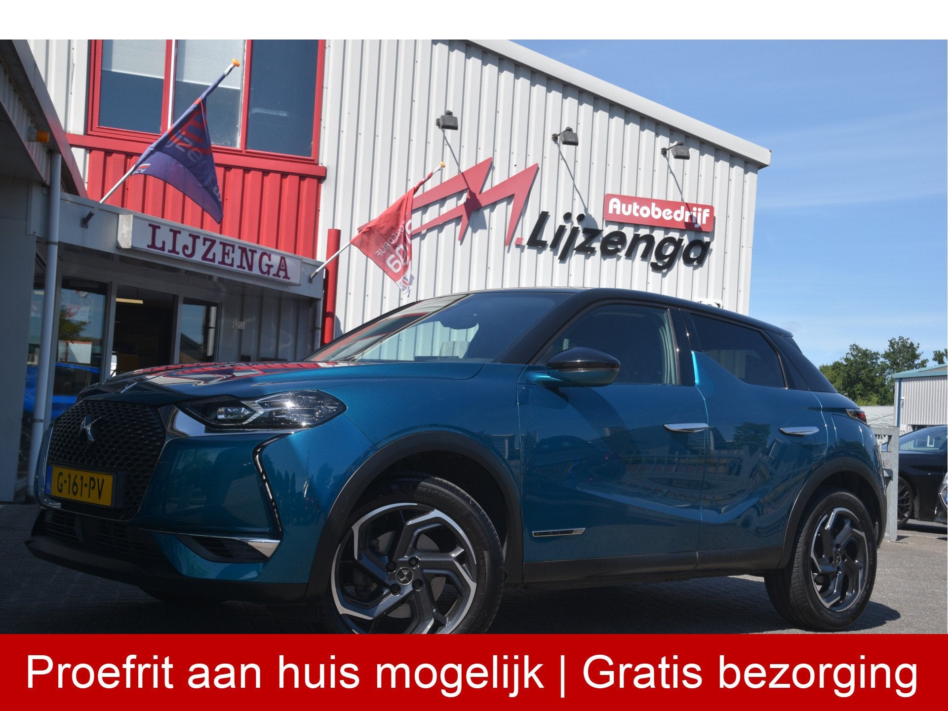 DS DS 3 Crossback 1.2 PureTech La Premiere Carplay | LED | C, Auto's, DS, Gebruikt, 1199 cc, Met garantie (alle), Blauw