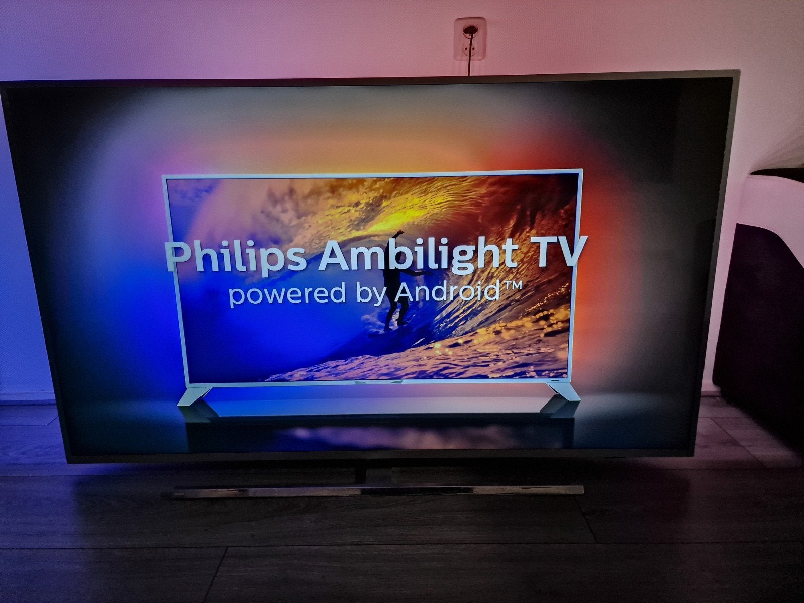 50 inche Led smart tv 4k ultra hd Philips ambilight, Ophalen, Philips, 50 Hz, Zo goed als nieuw