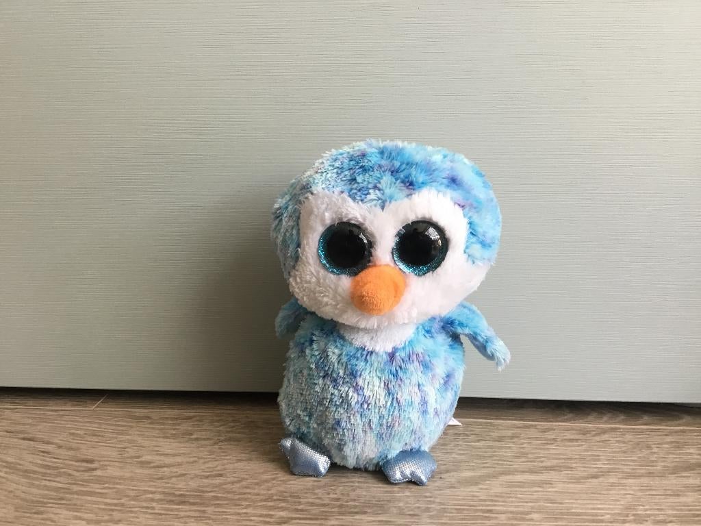 Beanie boo Ty 14 cm pinguïn, Ophalen, Pinguïn, Overige karakters, Blauw