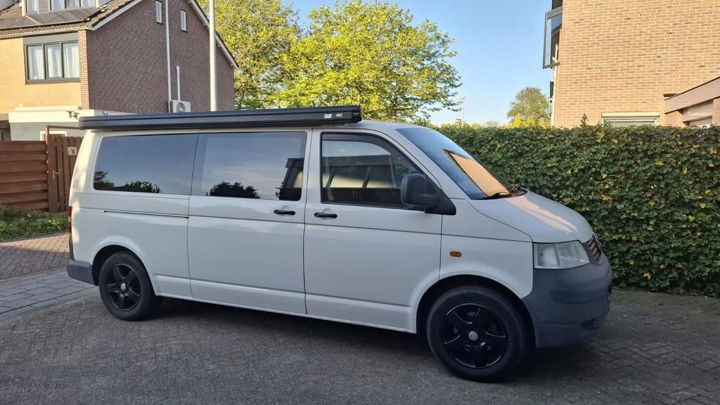 Camperbus volkswagen  t5 uit 2006, Voorwielaandrijving, Airbags, Wit, Origineel Nederlands