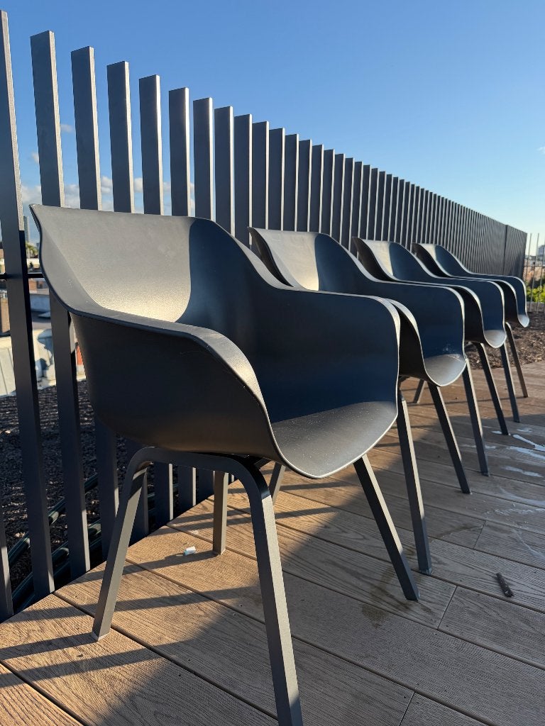 4x Hartman Le Soleil Element dining armstoel, Ophalen, Gebruikt, Kunststof