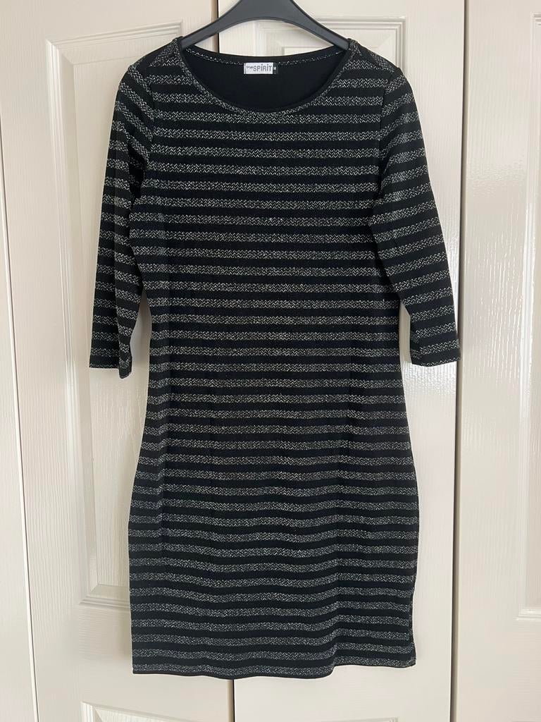 Jurk met glitter maat M, Maat 38/40 (M), Zwart, Ophalen of Verzenden, Zo goed als nieuw