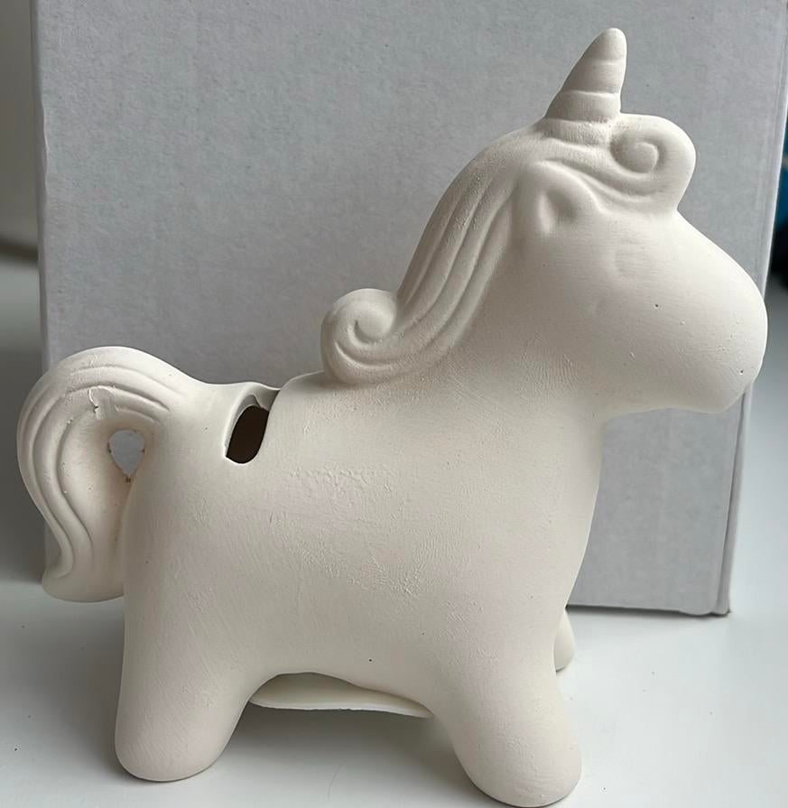 Spaarpot unicorn (baker ross), Ophalen, Nieuw, Steen, Aardewerk of Keramiek, Dier