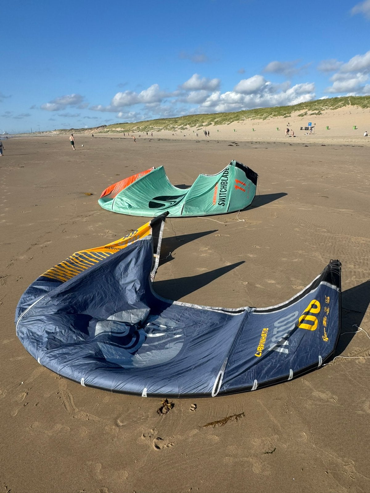 Zeer goed onderhouden Cabrinha kiteset (2022) met bar (2025), Geen board, Ophalen of Verzenden, Gebruikt, Kite
