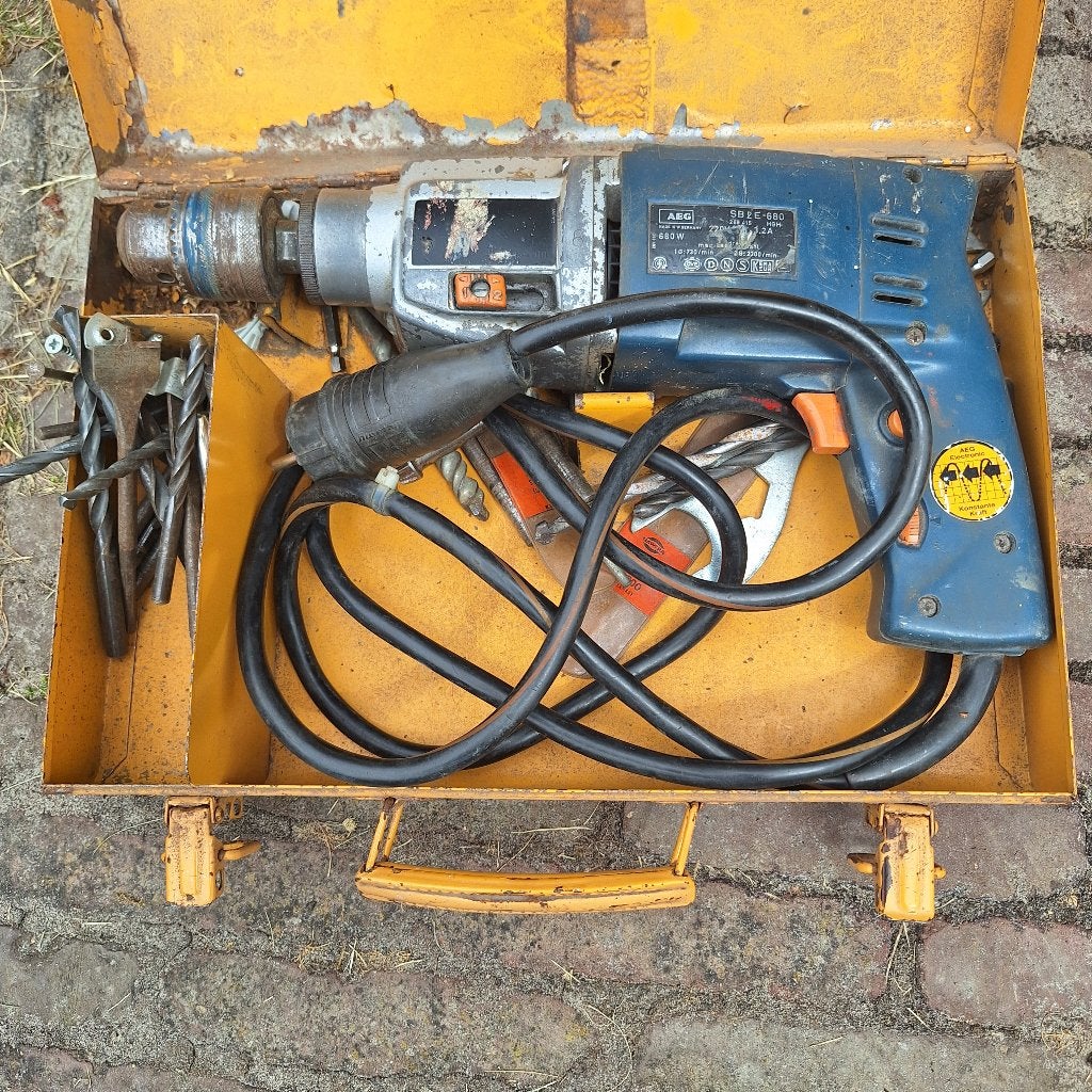 Aeg boormachine, Ophalen, Gebruikt, Boormachine