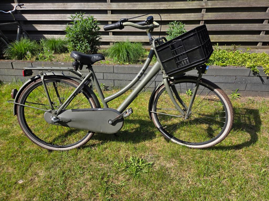 Cortina u4 26 inch meisjesfiets legergroen, Ophalen, Gebruikt, 26 inch of meer, Versnellingen