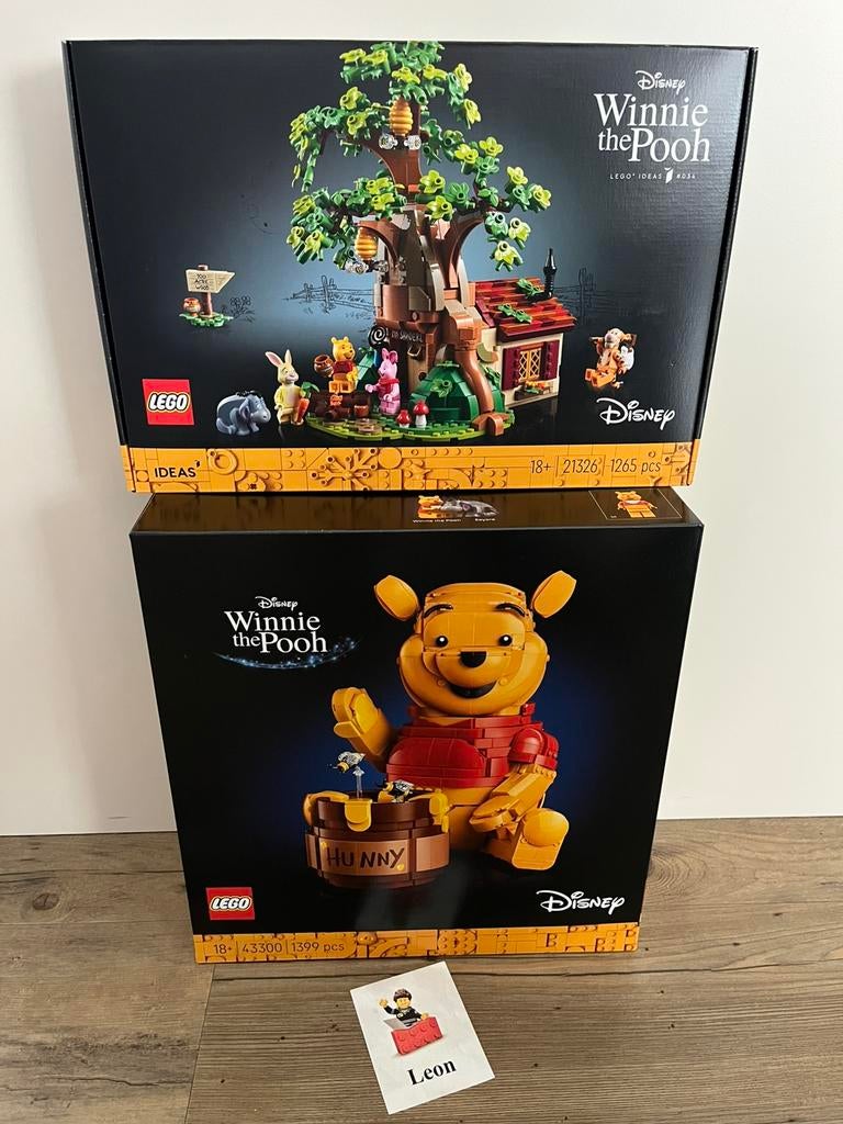 Lego Disney 21326 & 43300 Winnie de Poeh. MISB nieuw in doos, Lego, Nieuw, Ophalen of Verzenden, Ideas