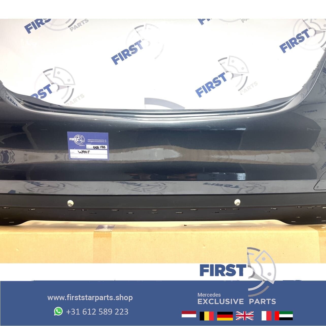 W205 achterbumper Mercedes C Klasse 2014-2019 PDC bumper ZWA, Gebruikt, -, Ophalen of Verzenden, Achter