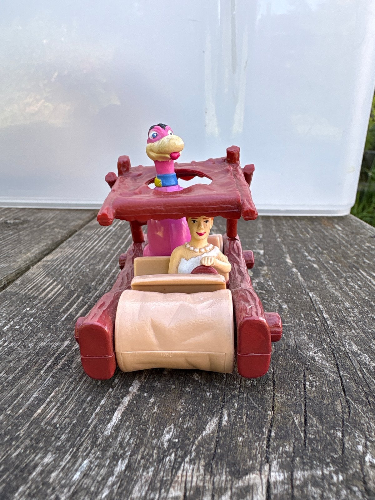 De Flintstones Pebbles en Dino speelgoedauto, Ophalen of Verzenden, Gebruikt